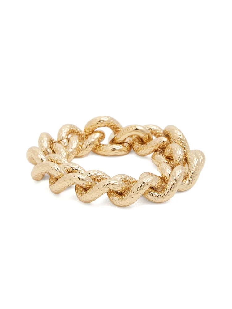 Gold-Tone Textured Medium Bracelet