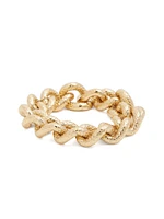 Gold-Tone Textured Medium Bracelet