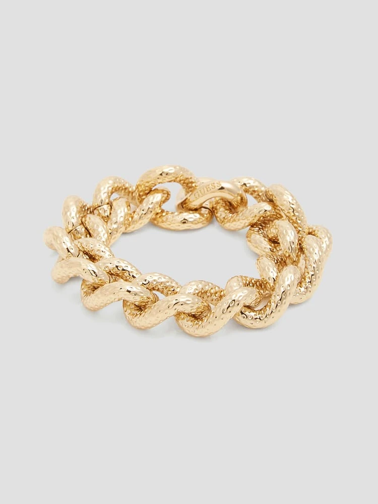 Gold-Tone Textured Medium Bracelet