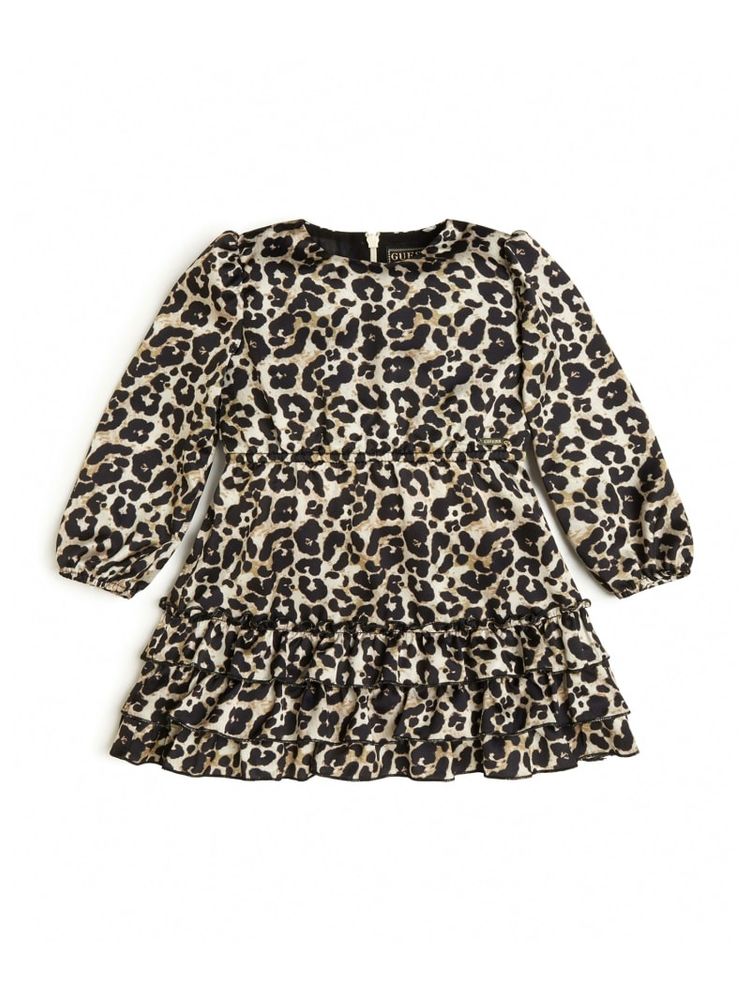 Satin Leopard Dress (7