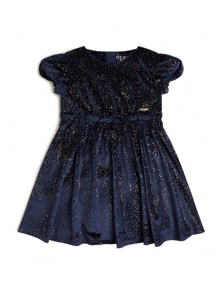 Metallic Dots Velour Dress (2-7)