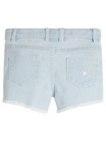 Embroidered Logo Letter Denim Shorts (2-7)