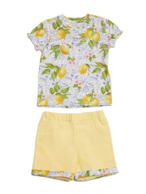 Lemon Tee and Shorts Set (2-7)