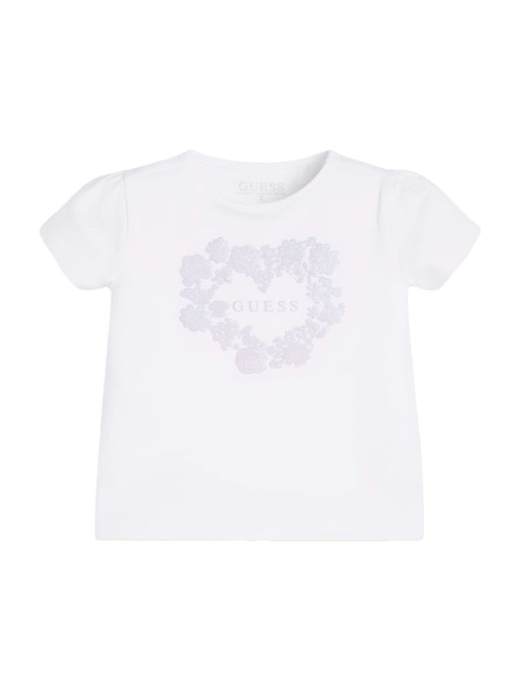 Floral Puff Logo Tee (2-7)