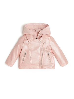Metallic Faux-Leather Jacket (2-7)