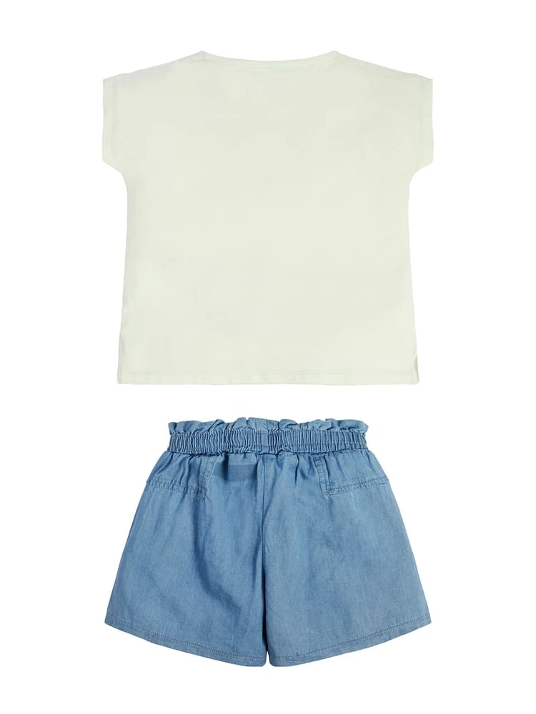 Daydreamer Tee and Chambray Shorts Set (2-7)