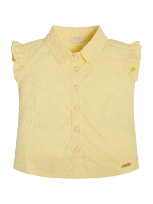 Garment Dyed Eyelet Sleeveless Top (3M-7)