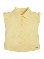 Garment Dyed Eyelet Sleeveless Top (3M-7)