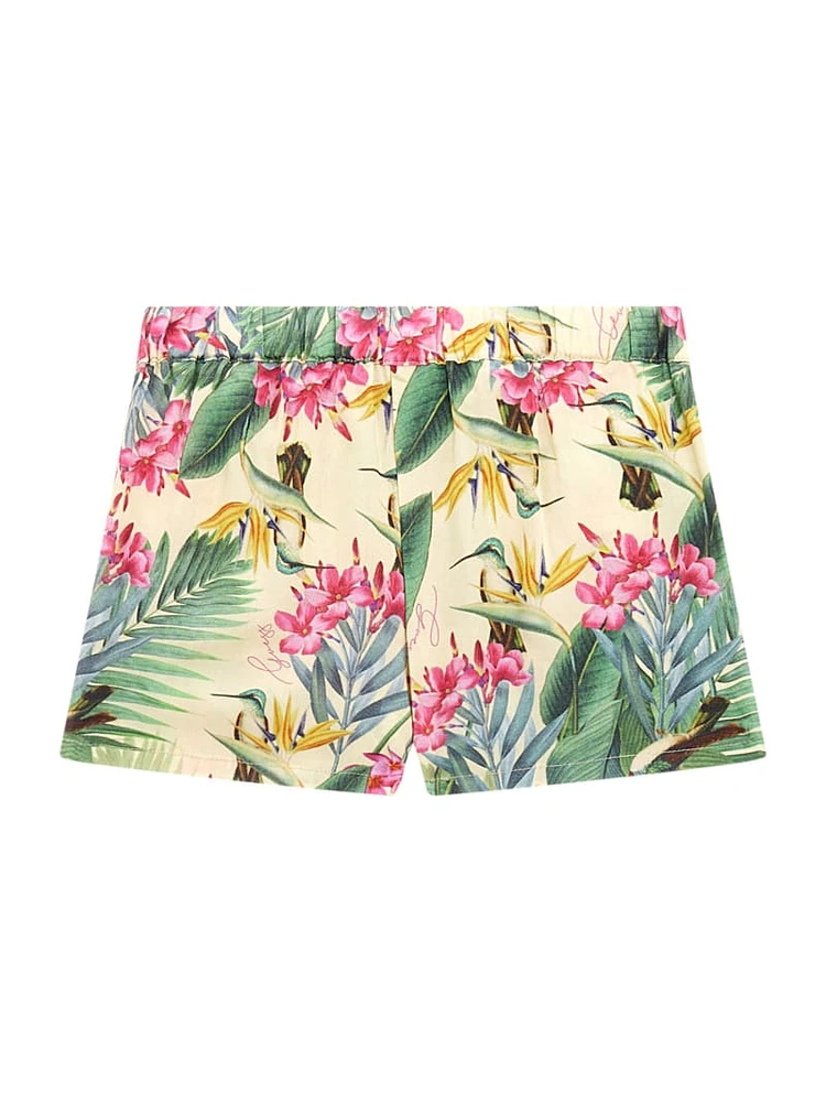 Eco Printed Poplin Shorts (2-7)