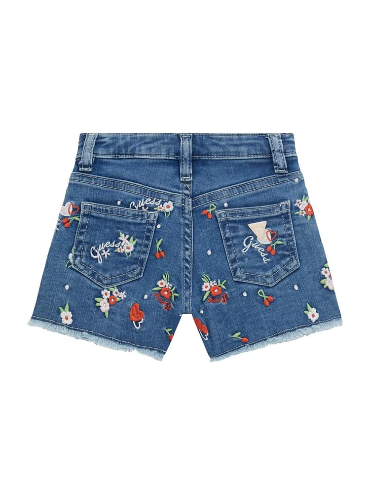 Embroidered Denim Shorts (3M-7)