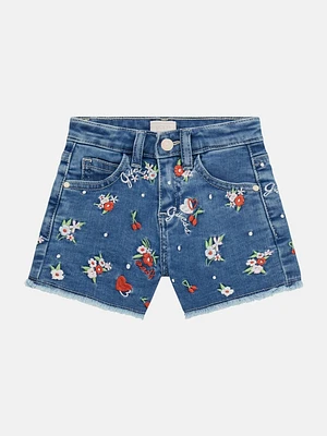 Embroidered Denim Shorts (3M-7)