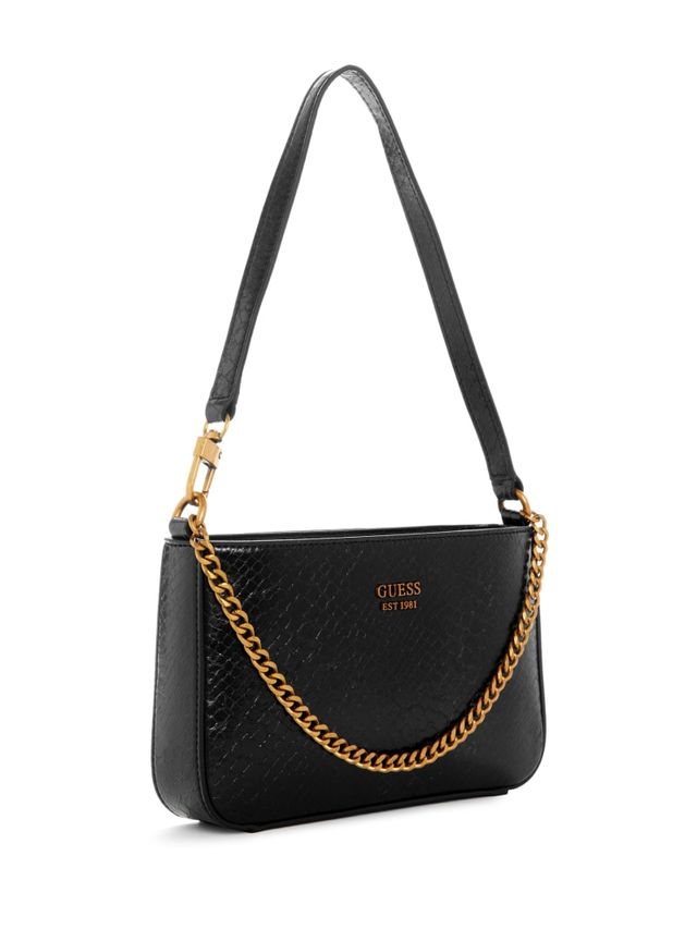 Guess “Naya Tote” Zippered top closure. Spacious interior features