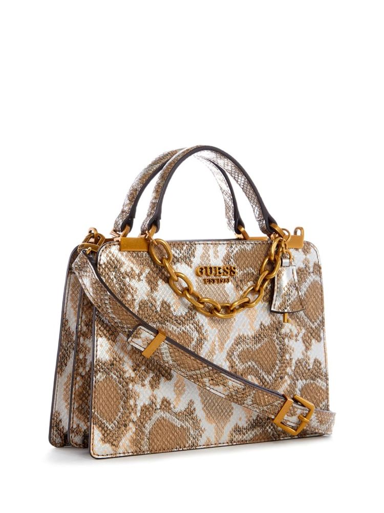 Guess, Bags, Guess Luxe Faux Python Crossbody Handbag