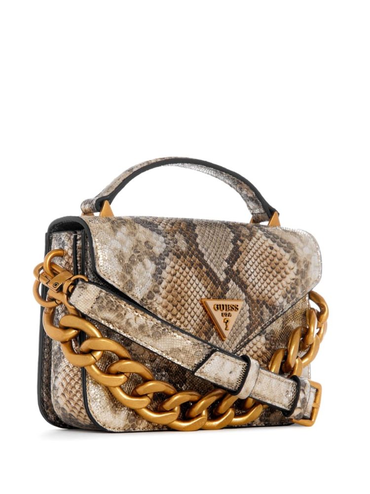 Retour Metallic Python Mini Satchel