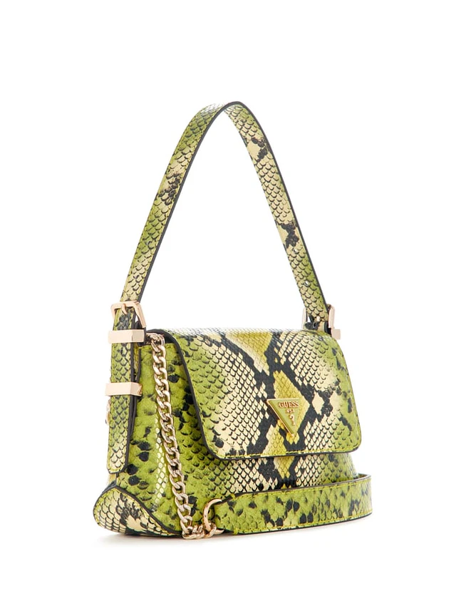GUESS - Always wear your greens 💚🌿 Shop the Katey Mini Shoulder Bag  geni.us/ffrEjFm #GUESSHandbags (📸: alexandrarepa)