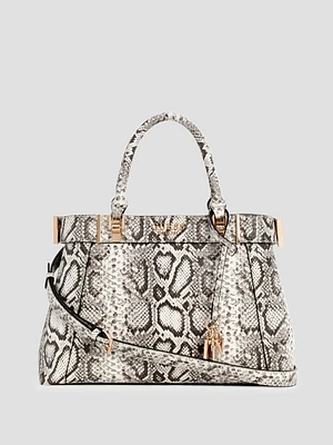 Anadela Snakeskin Satchel