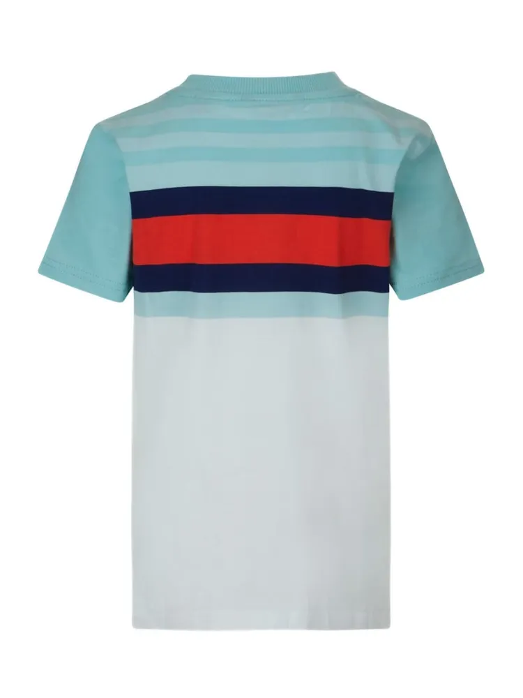 Eco Striped Logo Tee (7-12)