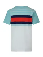 Eco Striped Logo Tee (7-12)