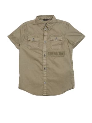 Embroidered Logo Twill Shirt (7-16)