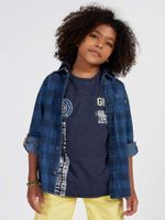 Indigo Hooded Shirt (7-14)