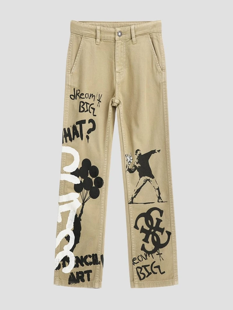 Graffiti Twill Chino Pants (7-16)