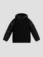 Mixed Media Hooded Jacket (7-16)