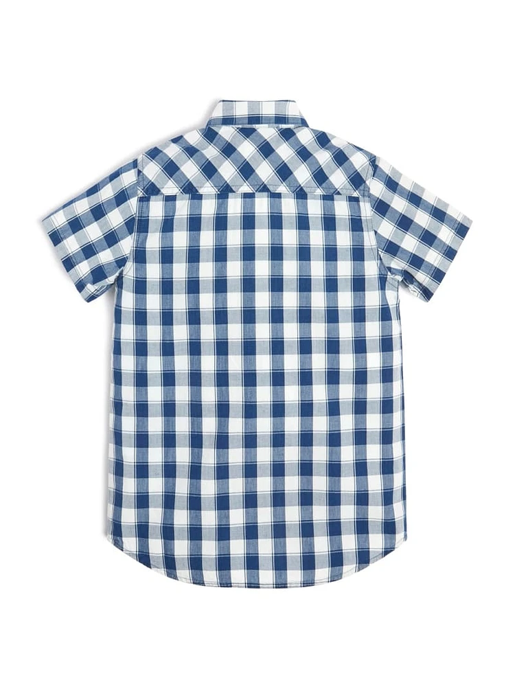 Plaid Poplin Shirt (7-16)