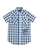 Plaid Poplin Shirt (7-16)