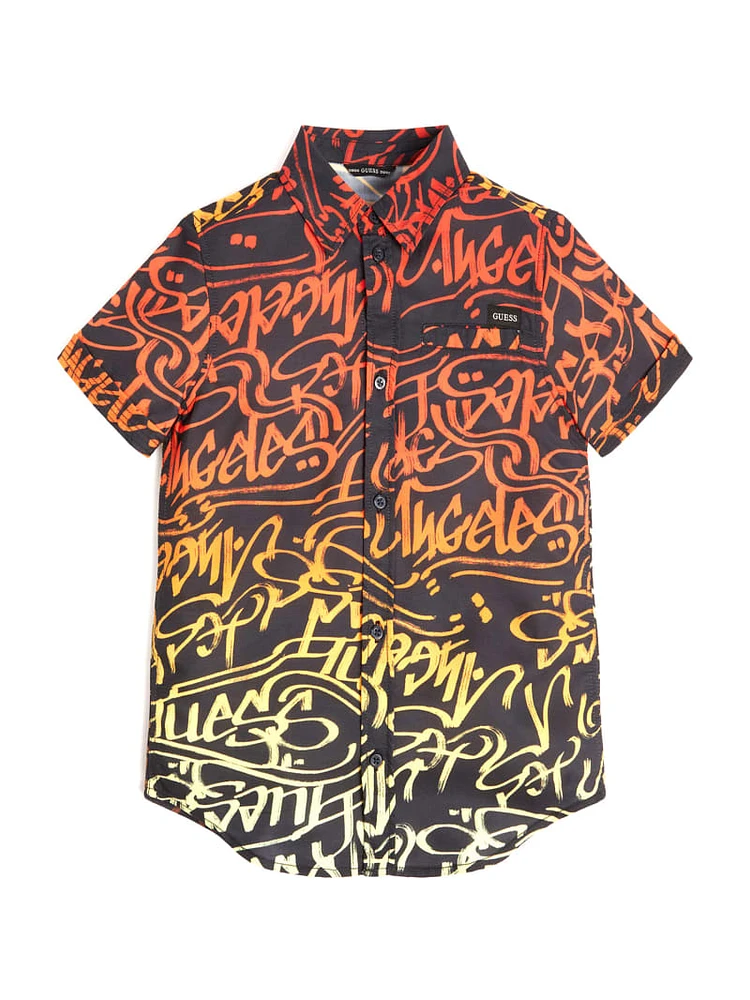 Printed Short-Sleeve Shirt (7-16)