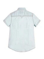 Eco Woven Linen-Blend Shirt (7-16)