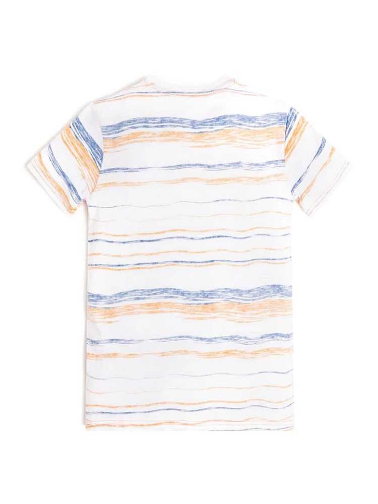 Striped V-Neck Tee (7-16)