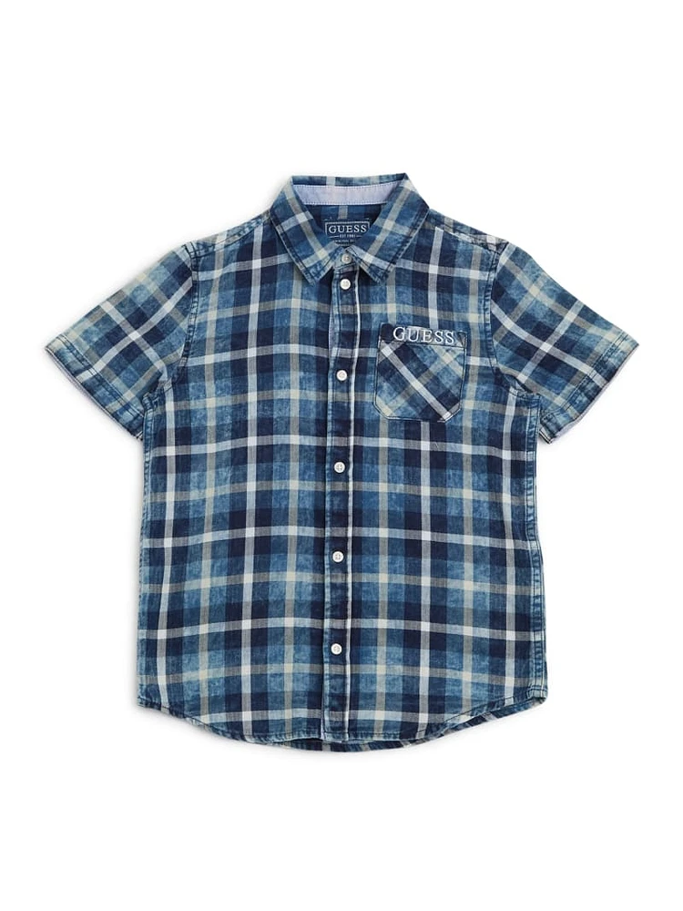 Patch Plaid Shirt (7