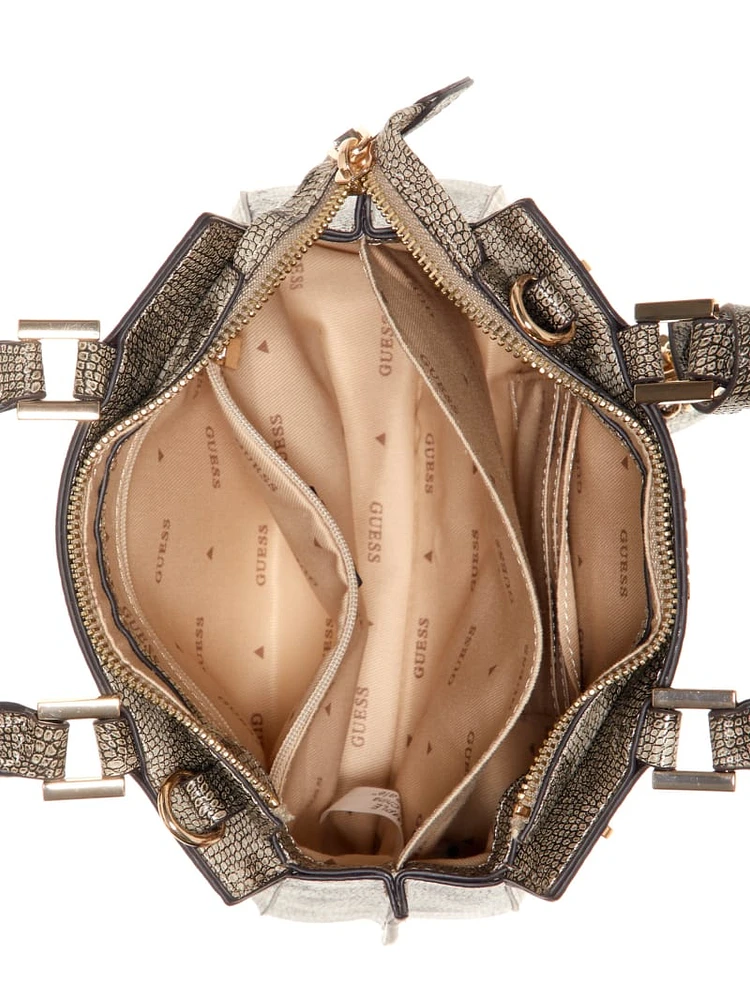 Katey Python Mini Satchel