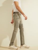 Slim Tapered Pintuck Moto Jeans