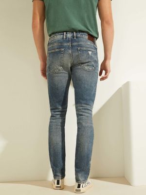 Distressed Knee Slim Jeans