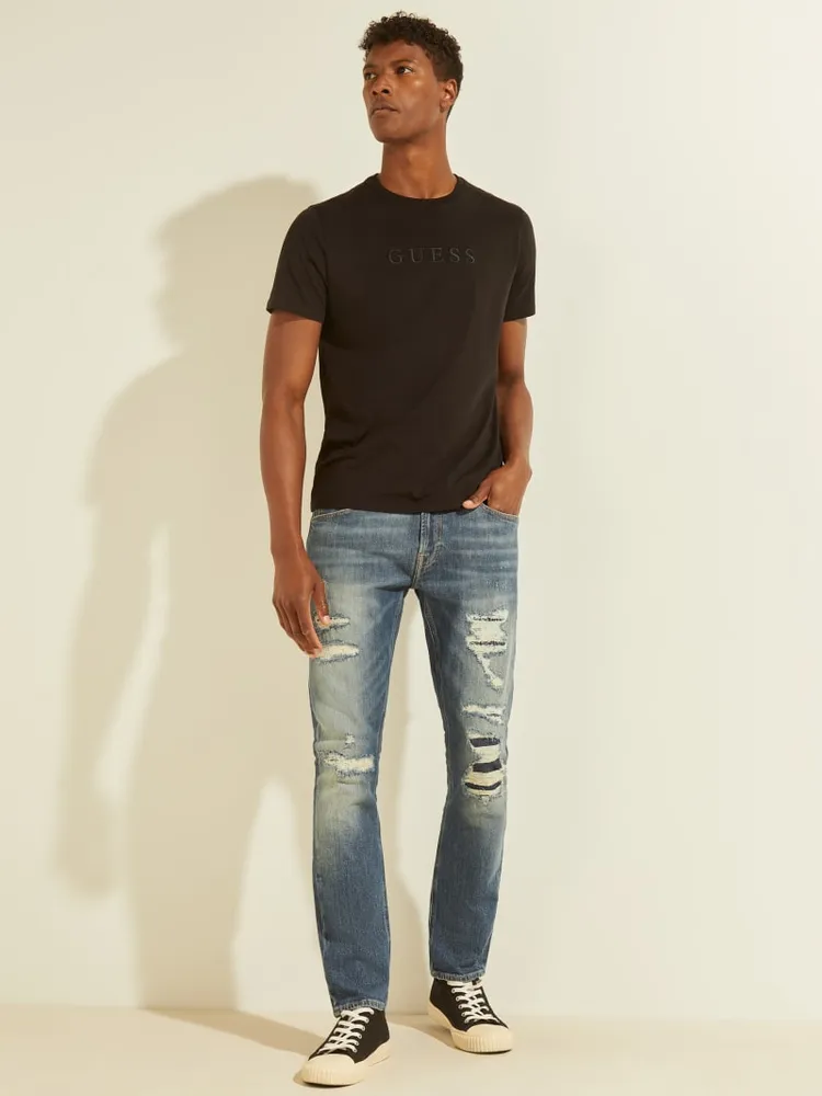 Eco Destroyed Skinny Jeans