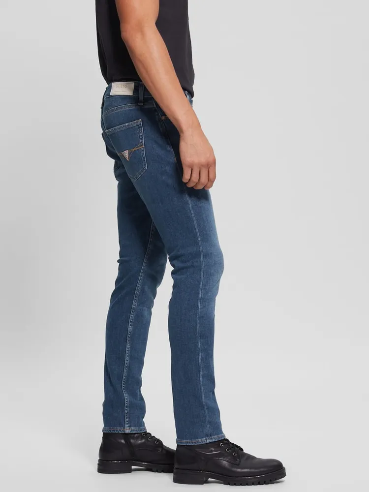 Eco Cashmere-Blend Chris Skinny Jeans