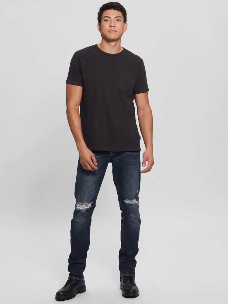 Destroyed Tapered Jeans