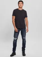 Destroyed Tapered Jeans