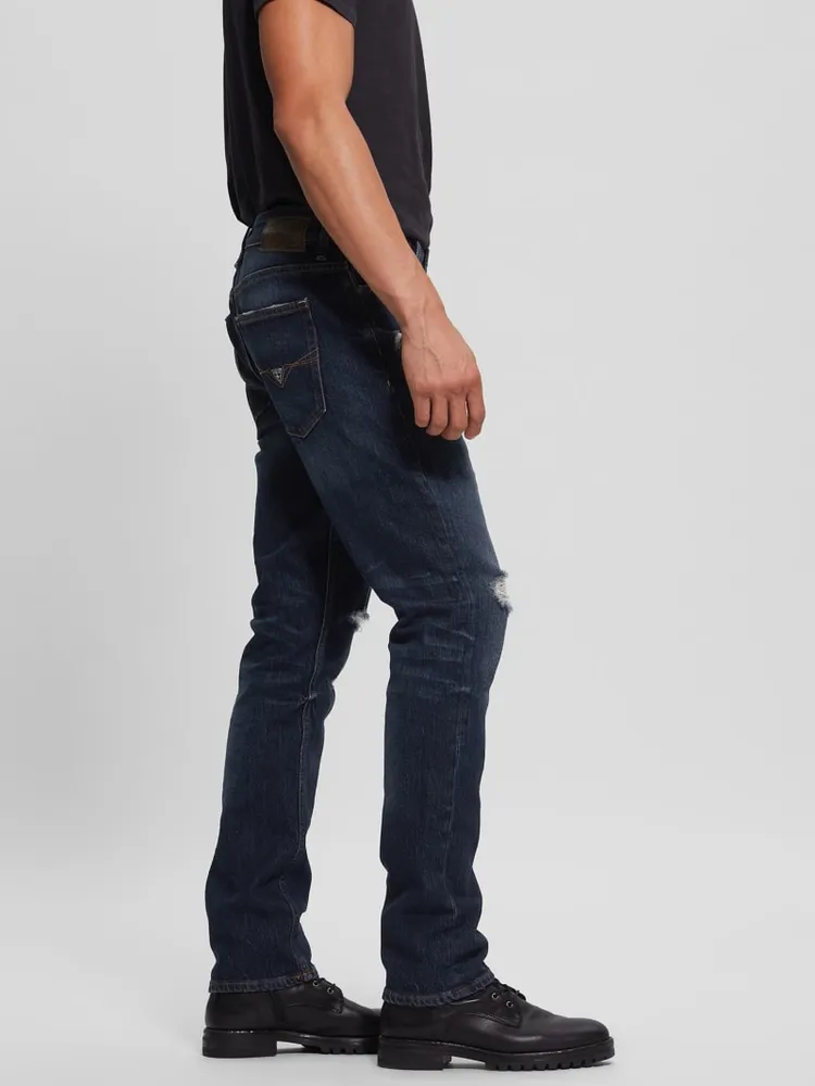 Destroyed Tapered Jeans