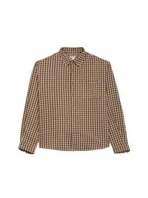 Plaid Button-Up Shirt