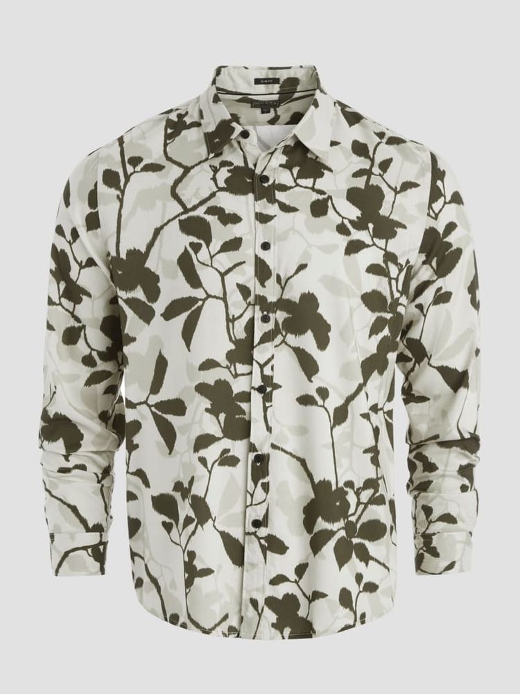 Eco Rayon Ikat Vines Shirt