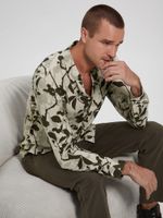 Eco Rayon Ikat Vines Shirt