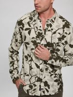 Eco Rayon Ikat Vines Shirt