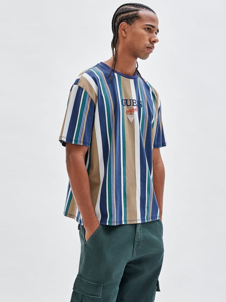 vertical striped t shirt