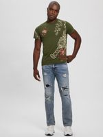 Tiger Floral Embroidered Tee
