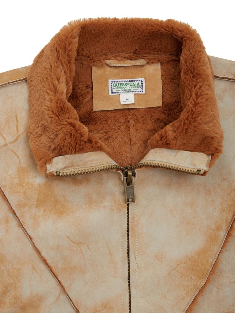 Leather Sherpa Jacket
