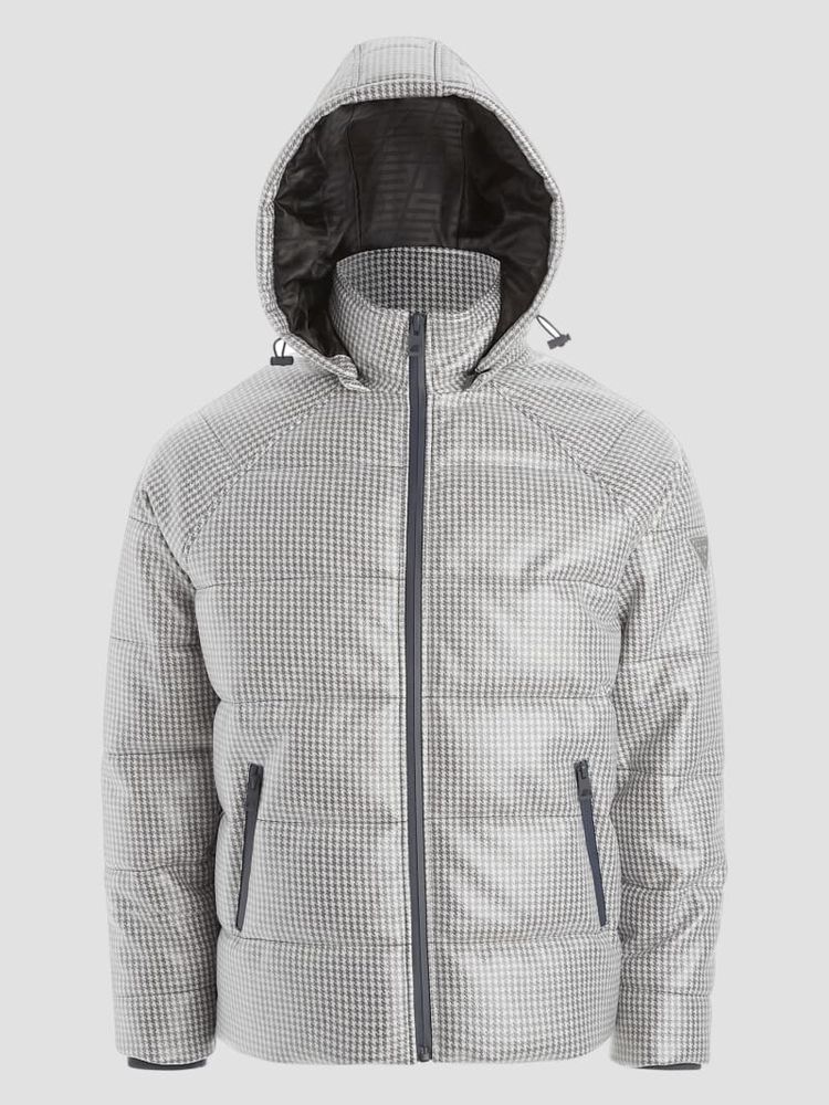 Highland Houndstooth Puffer Jacket