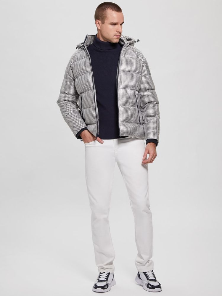 Highland Houndstooth Puffer Jacket