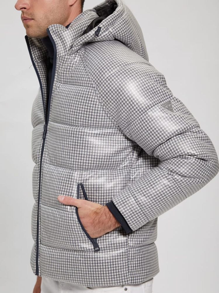 Highland Houndstooth Puffer Jacket